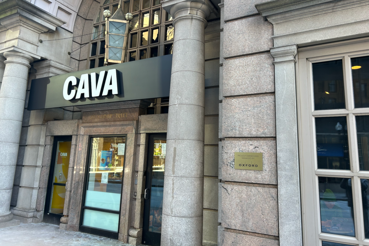 CAVA is a fast casual restaurant chain offering Mediterranean cuisine and has 13 locations in Massachusetts. The closest to Algonquin is in Framingham.