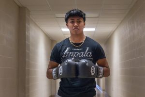 Junior Jimmy Perez has been boxing for years, developing new skills since he began his journey at age 12.