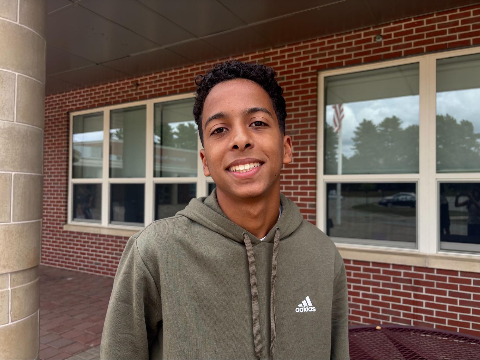 Sophomore Lorenzo Almond Frias