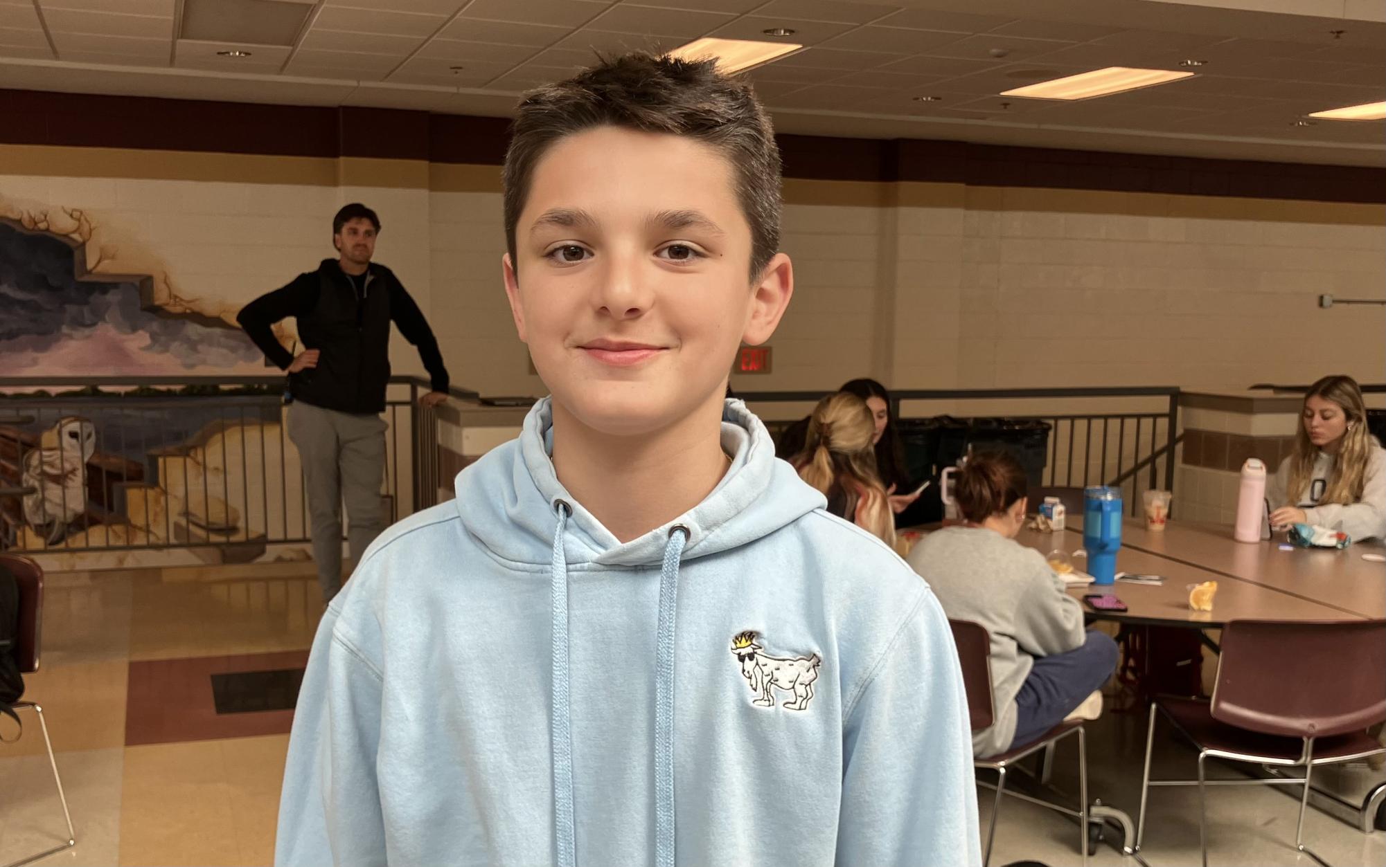 Freshman Anthony Roman