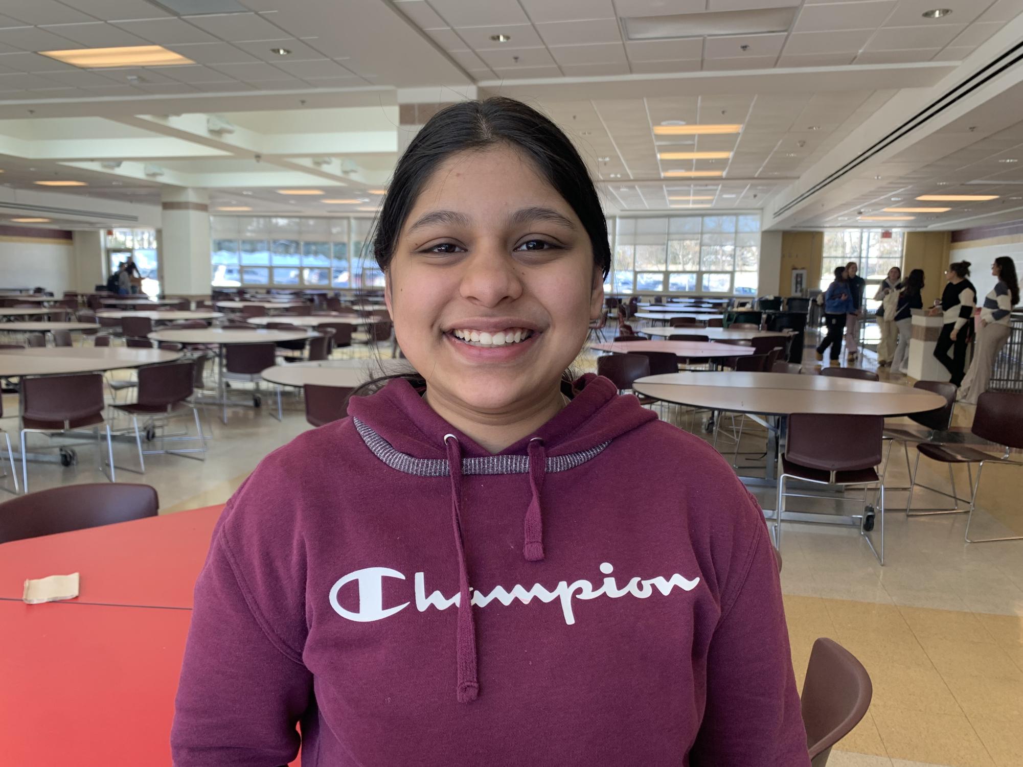 Freshman Aurna Basumallik