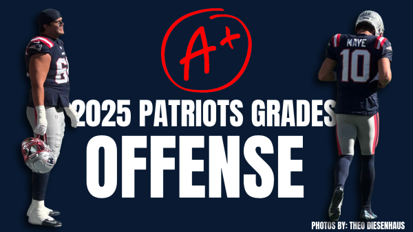 Grades the offensive line-up earned based off their performance this season