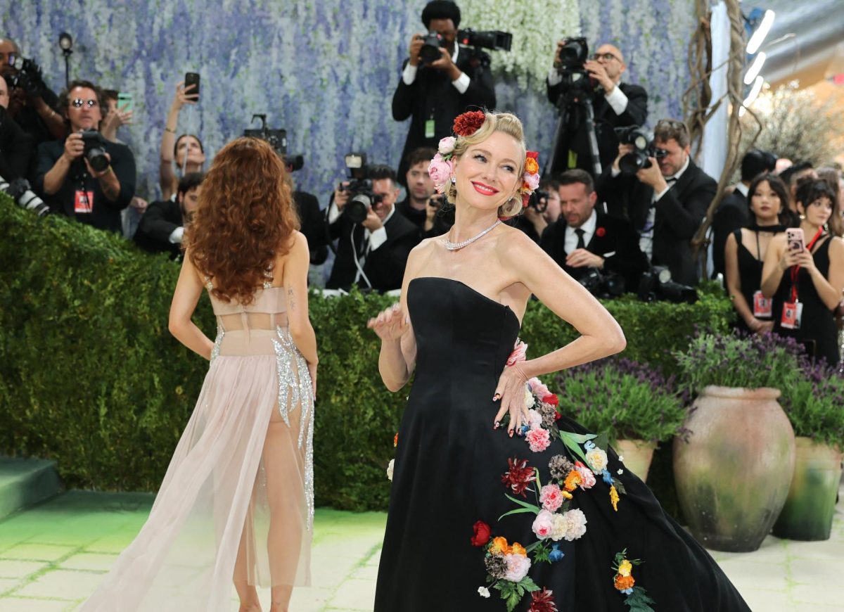Naomi Watts poses during the Met Gala, an annual fundraising gala held for the benefit of the Metropolitan Museum of Art's Costume Institute with this year's theme 'Costume Art' in New York City, New York, U.S., May 4, 2026. REUTERS/Daniel Cole