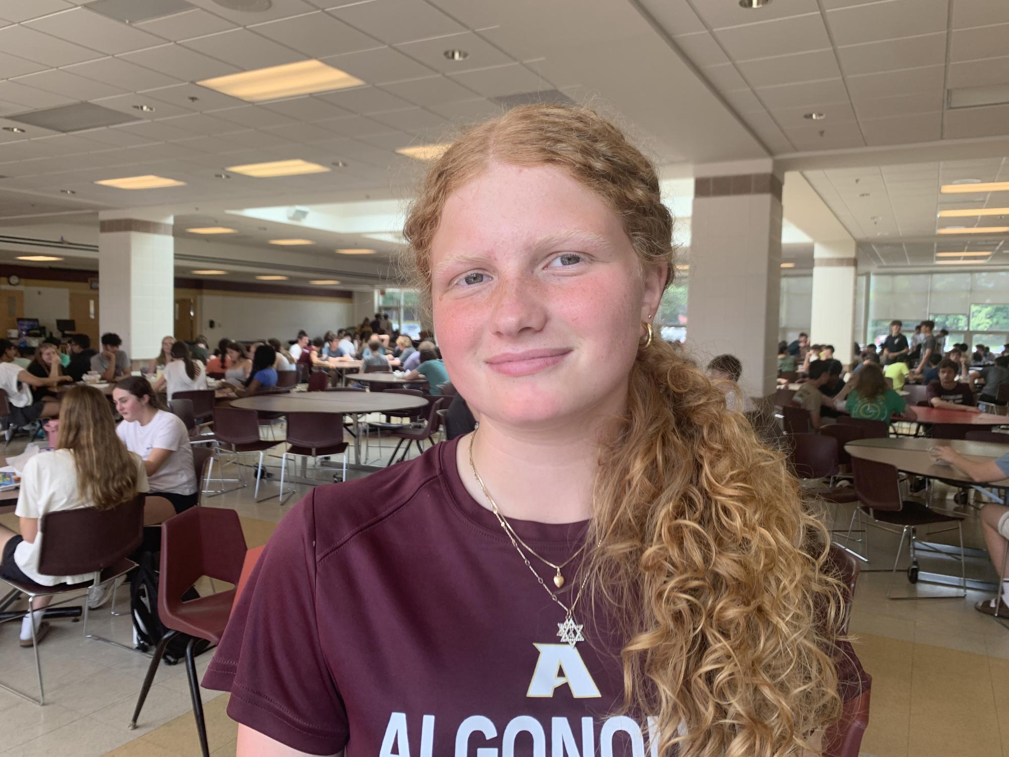 Freshman Sophie Grogan